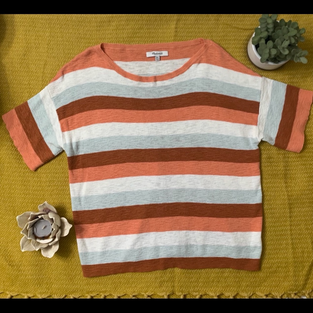 Madewell Striped Blouse, Sz XXS